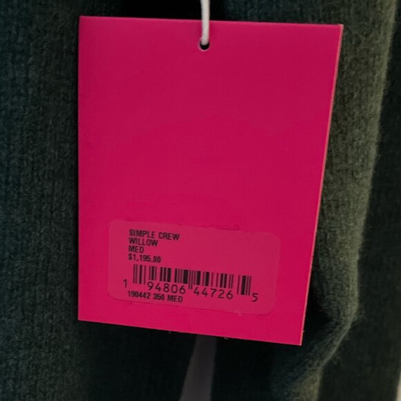 NWT The Elder Statesman Cashmere Simple Crew - Picture 5 of 9